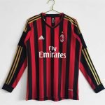 2013-14 AC Milan Home Jersey Retro Long Sleeve Shirt