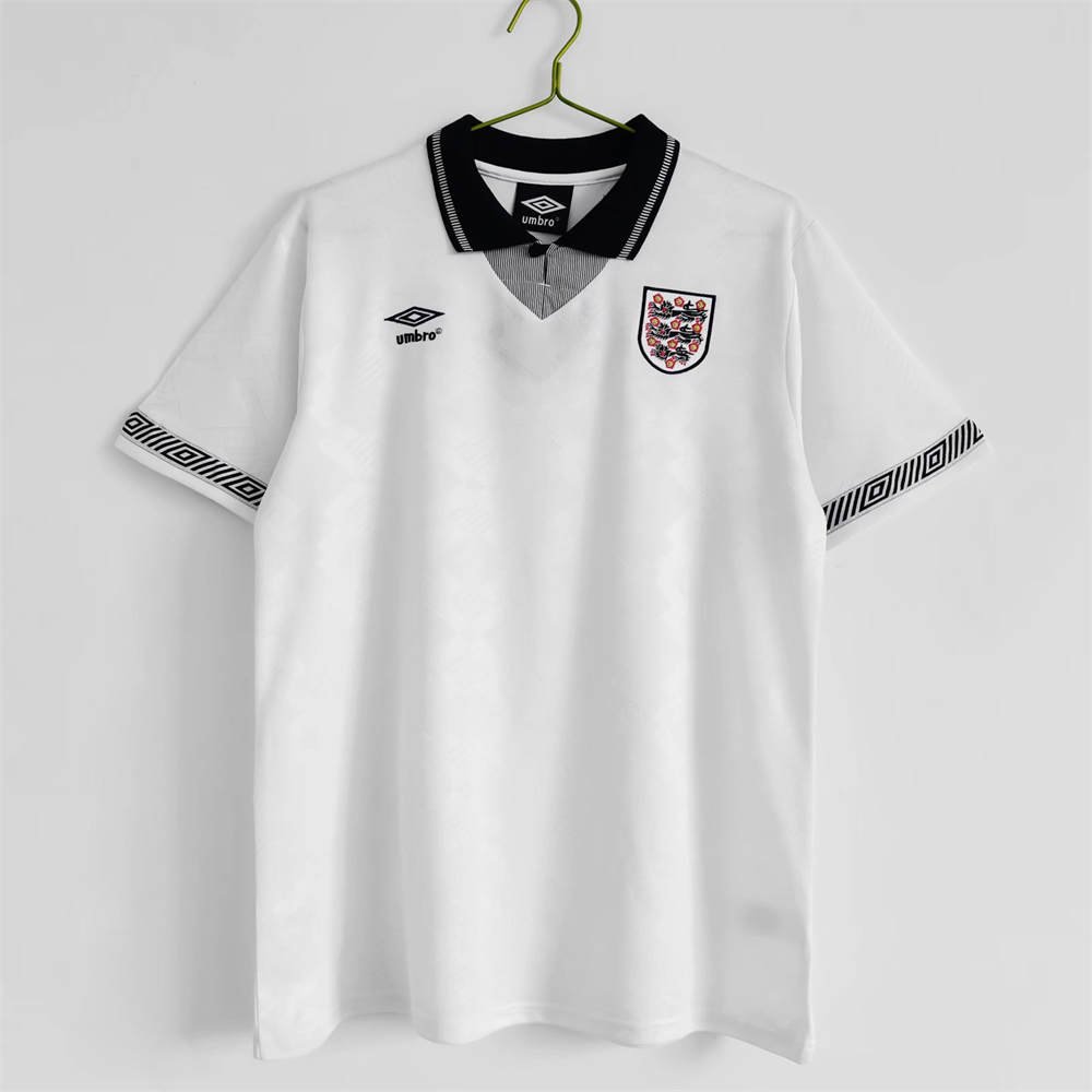 1 1990 England Home Jersey Retro Shirt - Image 1
