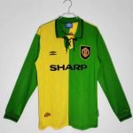 1992-94 Manchester United Second Away Jersey Retro Long Sleeve Shirt