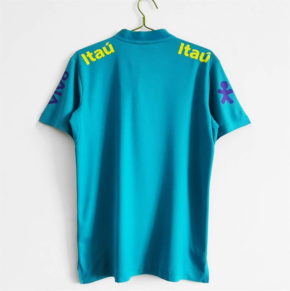 2 2021 Brazil Polo shirt Lake Blue - Image 2