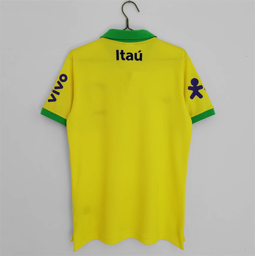 2 2022 Brazil Polo Shirt Yellow - Image 2