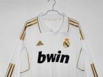 2011-12 Real Madrid  Home Jersey Retro Long Sleeve Shirt - Image 2