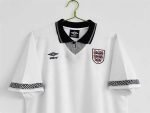 1990 England Home Jersey Retro Shirt - Image 7