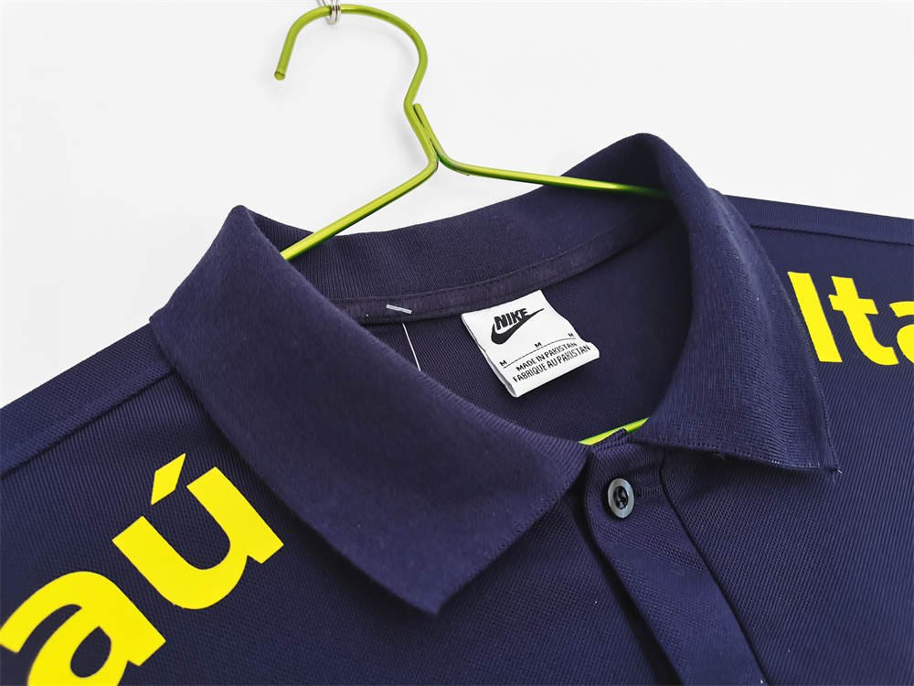4 2022-23 Brazil Polo Shirt Royal blue - Image 4