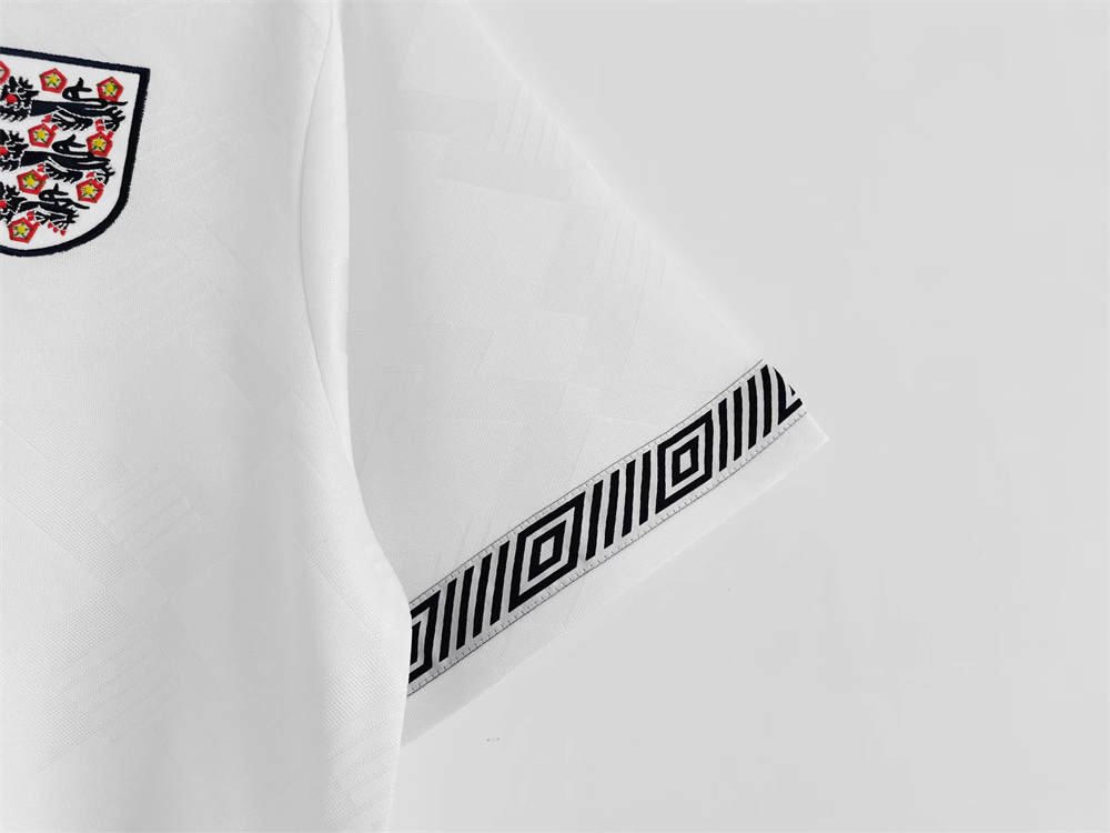 5 1990 England Home Jersey Retro Shirt - Image 5