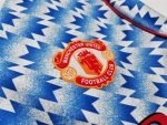 1990-92 Manchester United Away Jersey Retro Long Sleeve Shirt - Image 5