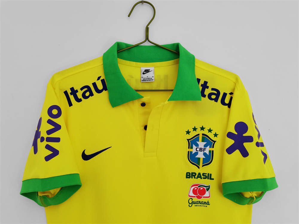 7 2022 Brazil Polo Shirt Yellow - Image 7
