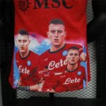 2023-24 Napoli Soccer Jersey Campioni Red Player Version Shirt - Image 7