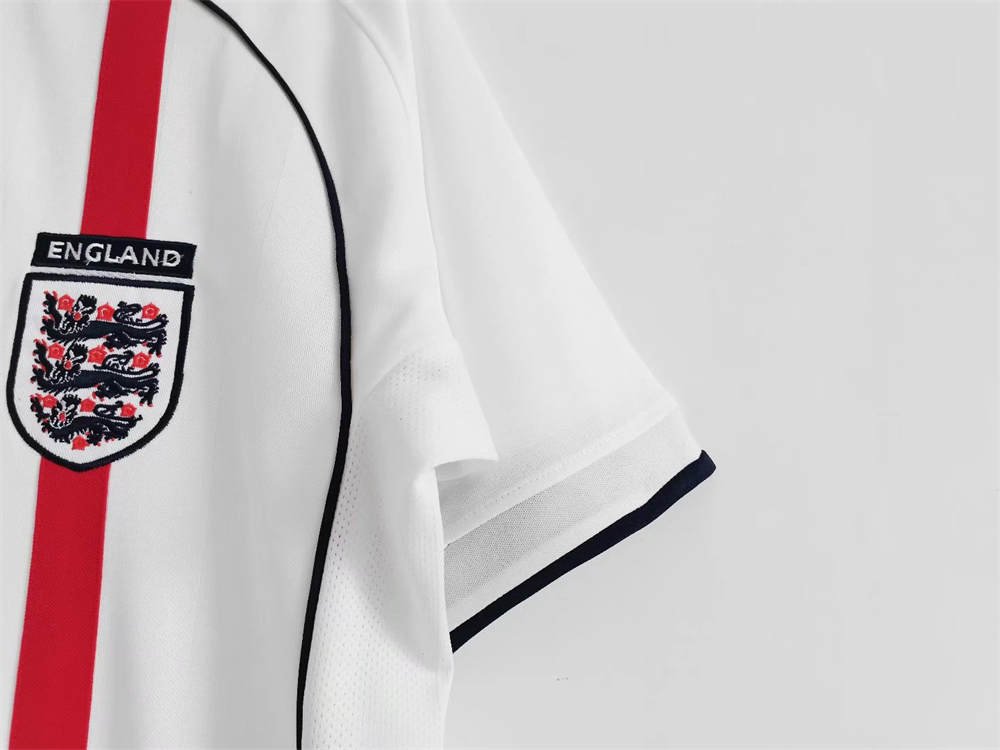 8 2001-03 England Home Jersey Retro Shirt - Image 8