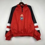 23-24 Windbreaker Arsenal Red Black Pullover S-XXL Trench