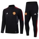 Manchester United Black Training (Tops and Pant) Suit Kit-CJ#04