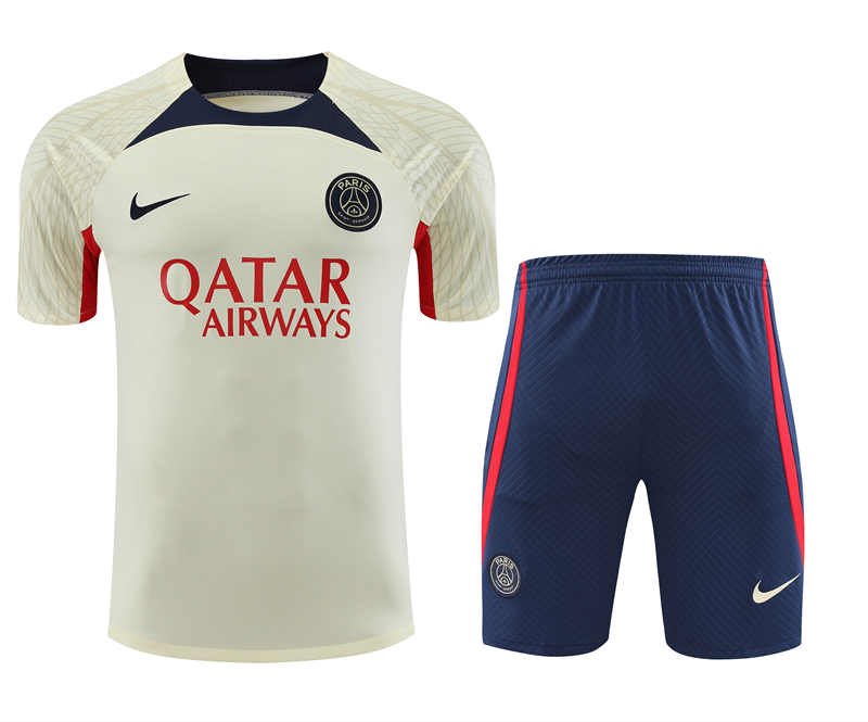1 (3) Paris Saint-Germain Training Kit (Top+Shorts)-QS#PSG015 - Image 4
