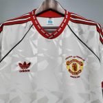 Retro 1991 Manchester United Jersey white S-XXL Shirt - Image 3