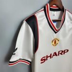 Retro 1985 Manchester United Jersey Football Shirt white S-XXL - Image 6