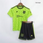 22-23 Kids Manchester United Away Jersey Kit Football Size 16-28