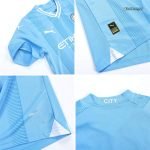 23-24 Kids Manchester City Home Jersey Kit Football Size 16-28 - Image 8