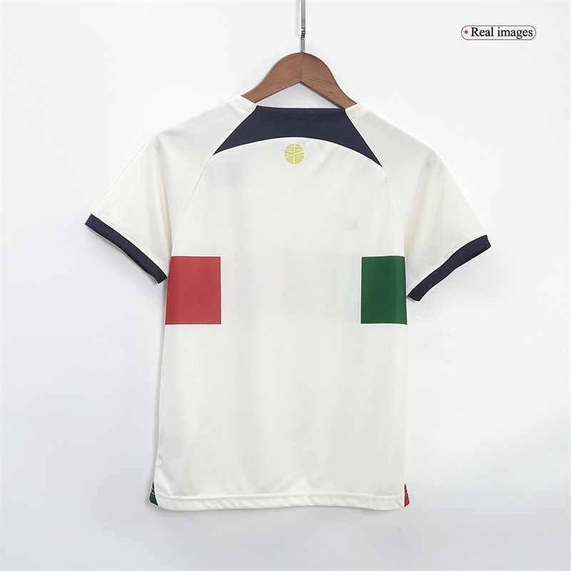 20230730_184252_031 Kids Jersey Portugal World Cup Away Kit(Jersey+Shorts) Size 16-28 - Image 3