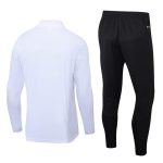 23-24 Manchester United White + Black (Tops and Pant) Training Suit Kit - Image 4
