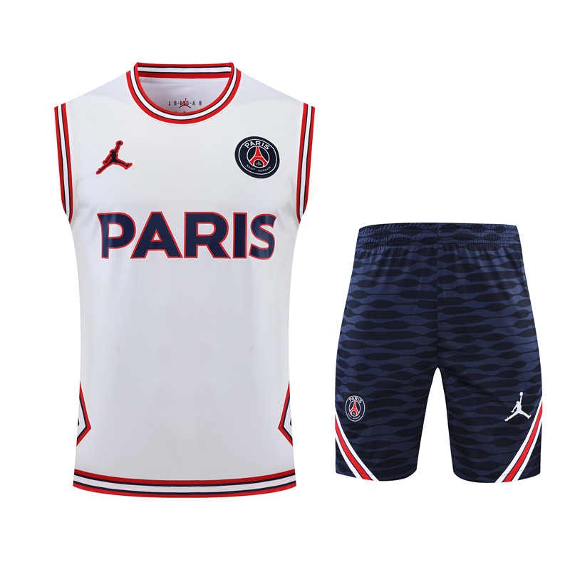 5- 副本 Paris Saint-Germain Training Kit (Top+Shorts)-QS#PSG013S - Image 3