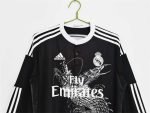 14-15 Retro Real Madrid Jersey Away Long Sleeve S-XXL Shirt - Image 6