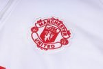 23-24 Manchester United White + Black (Tops and Pant) Training Suit Kit - Image 9