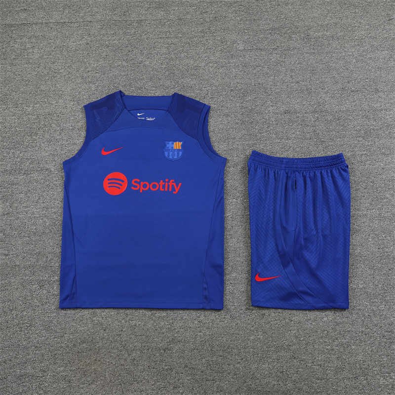 无题会话06136 副本 Barcelona Training Kit (Top+Shorts)-QS#BA017S - Image 4