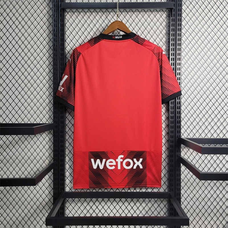 2 23-24 AC Milan Home Jersey (Fans Version) Football Shirt - Image 2