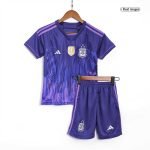 Kids Jersey Argentina World Cup Away Kit(Jersey+Shorts) Size 16-28