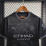 23-24 Manchester City Jersey (Fans Version) Training Black Football Shirt - Image 3