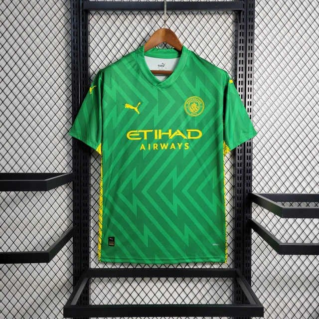 a2c6bfab1-4434082459b6452edd16886544508785-640-0.webp 23-24 Manchester City Jersey (Fans Version) Training Green Football Shirt - Image 1