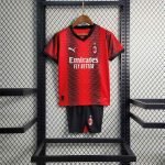 23-24 kids Jersey AC Milan Home Jersey Kit Football Size 16-28