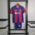 23-24 Kids Barcelona Home Jersey Kit Football Size 16-28