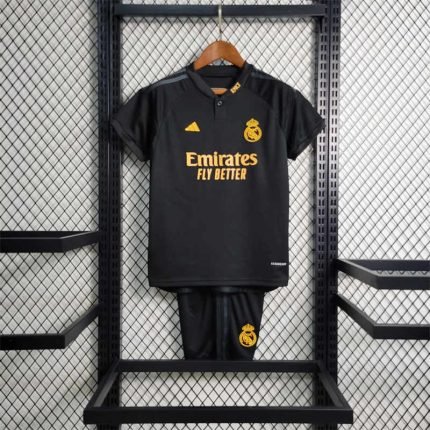 23-24 Kids Jersey Real Madrid 3nd Away Football Kit Size 16-28