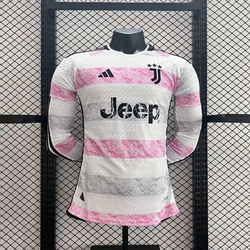 psc.webp (3) 23-24 Juventus (Player Version) Away Jersey Long Sleeve Football Shirt - Image 1