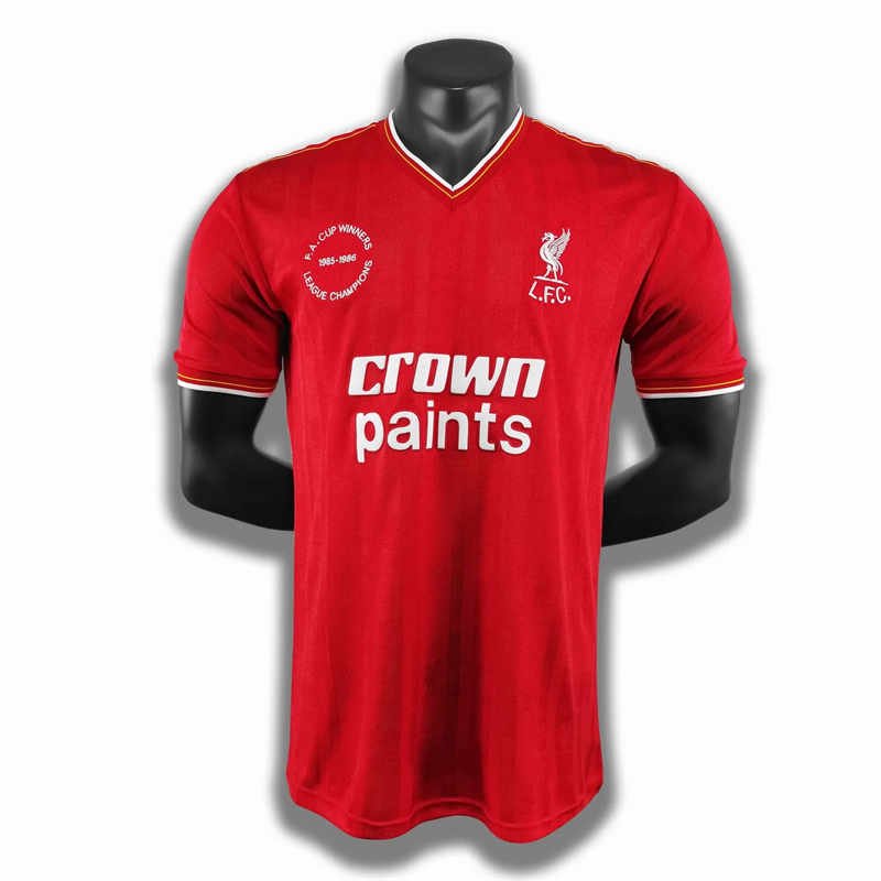 psc.webp 85-86 Retro Liverpool Jersey Home Football Shirt S-XXL - Image 1