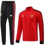 23-24 Manchester United Training Kit (Jacket+Pants)-ZJ#MU03-Red