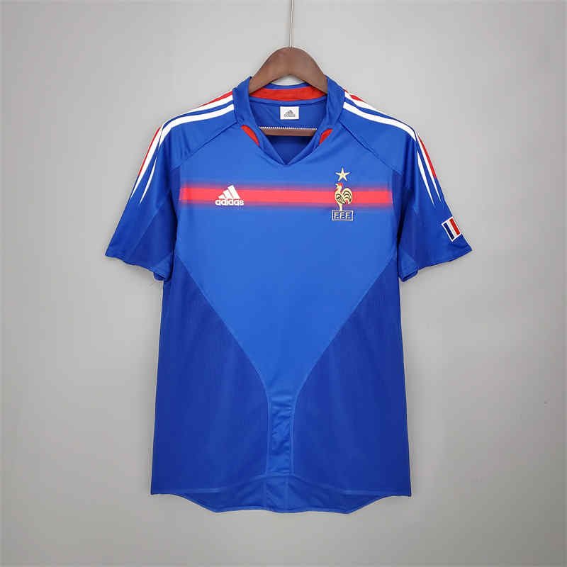 0e549cbc 2004 France Home Jersey Football Shirt S-XXL - Image 1