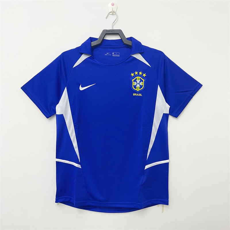 2ae26c13 2002 Retro Brazil Away Jersey Football Shirt S-XXL - Image 1