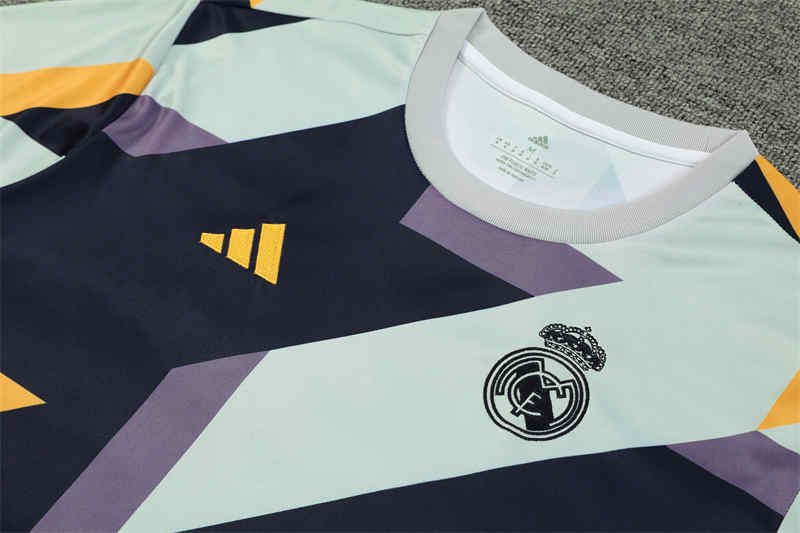 62ce78e0 Real Madrid Training Kit (Top+Shorts)-QS#RM09 - Image 4