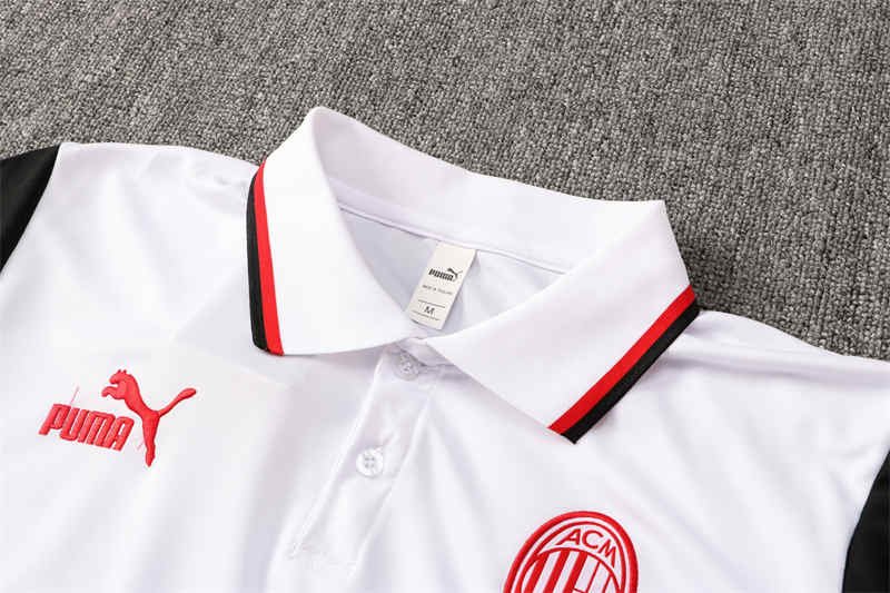 IMG_0629 AC Milan Polo Shirt Football Jersey S-XXL-DS#C670 - Image 4