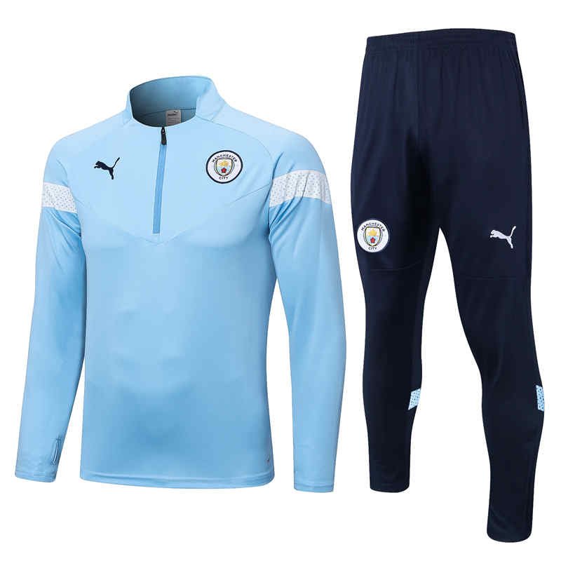 IMG_0695副本 Manchester City Training Kit (Tops+Pants)-DS#B626 - Image 1