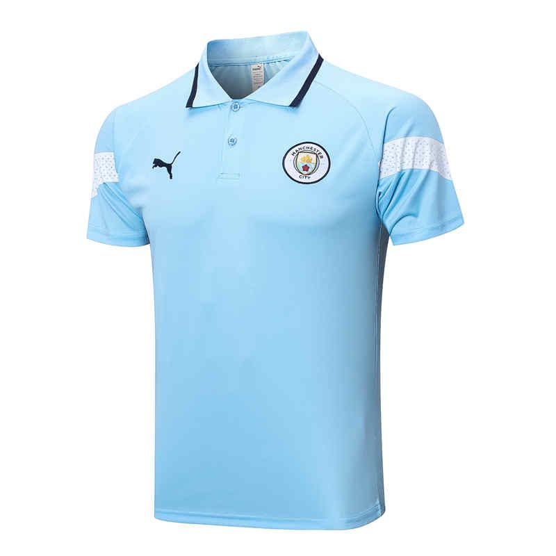IMG_7219 Manchester City Polo Shirt Football Jersey S-XXL-DS#C978 - Image 1