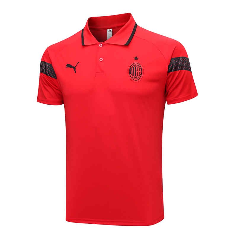 IMG_8722 AC Milan Polo Shirt Football Jersey S-XXL-DS#C995 - Image 1