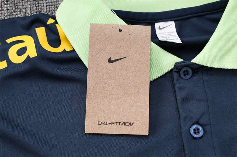 IMG_8788 Brazil Polo Shirt Football Jersey S-XXL-DS#C1001 - Image 7