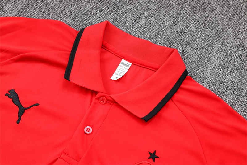 IMG_8836 AC Milan Polo Shirt Football Jersey S-XXL-DS#C995 - Image 3