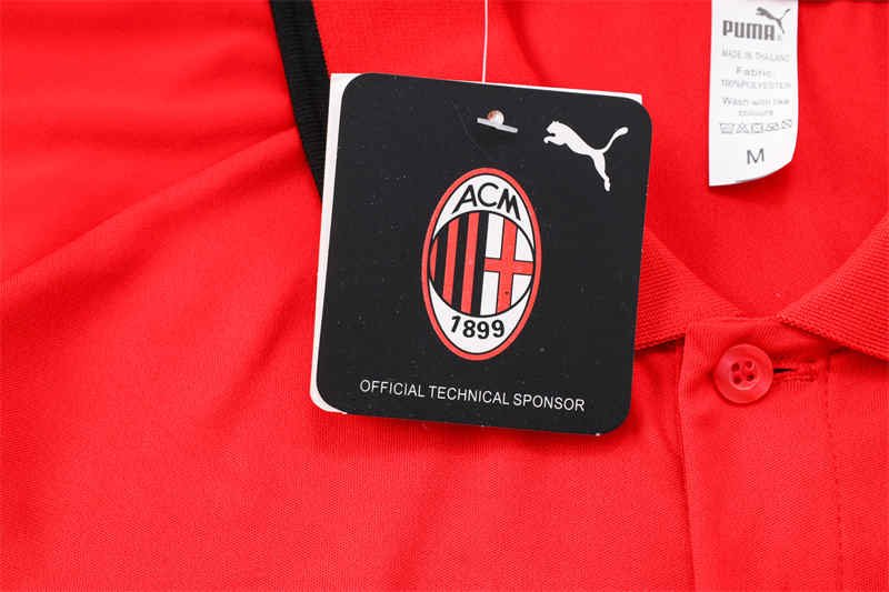 IMG_8846 AC Milan Polo Shirt Football Jersey S-XXL-DS#C995 - Image 7