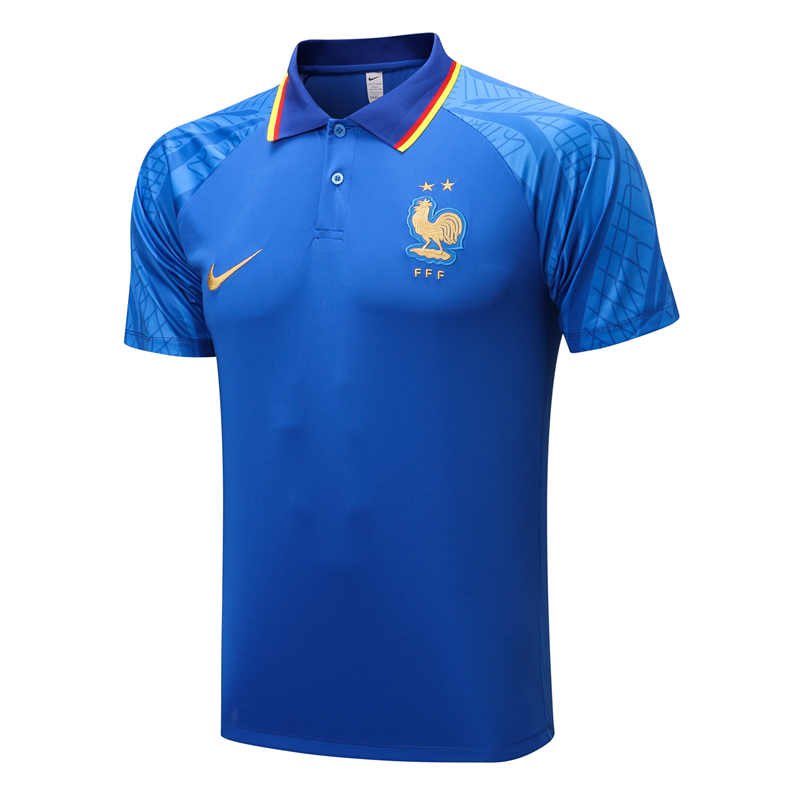 IMG_9619 France Polo Shirt Football Jersey S-XXL-DS#C906 - Image 1
