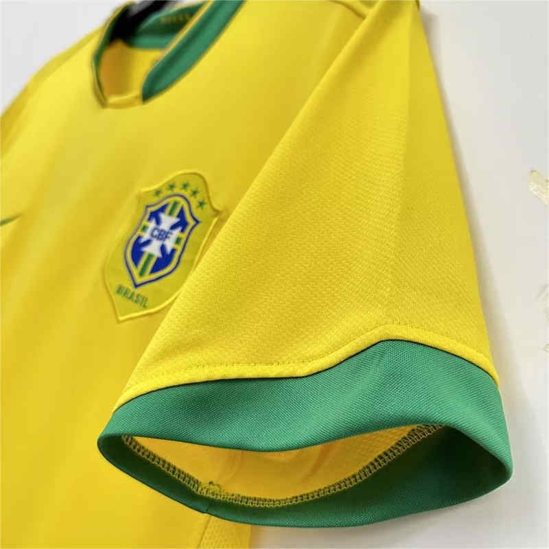 aaea5bc3 2006 Retro Brazil Home Jersey Football Shirt S-XXL - Image 4