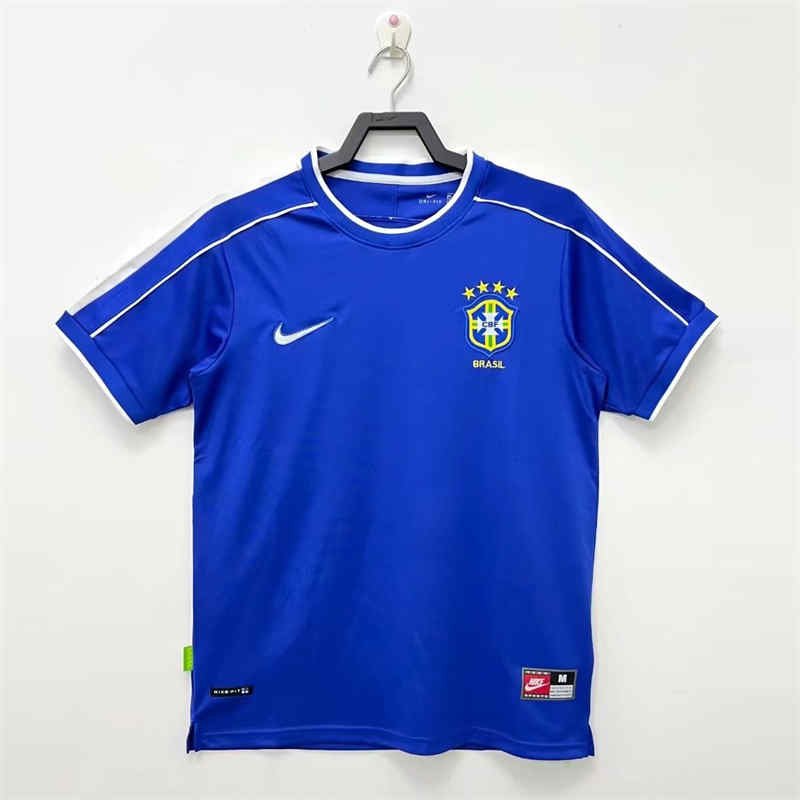 b986d482 1998 Retro Brazil Away Jersey Football Shirt S-XXL - Image 1