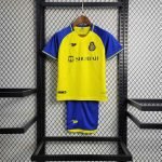 22-23 Kids Al Nassr Home Jersey Kit Football Size 16-28